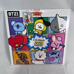 NWT❗️BT21 16-Month 2021 Calendar